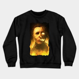 Michael In Flames Crewneck Sweatshirt